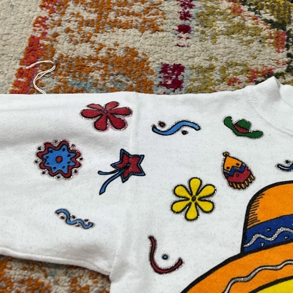 Vintage 1980s Tweety Bird Looney Tunes Que' Pasa Cartoon Crewneck Sweatshirt - Picture 3 of 5